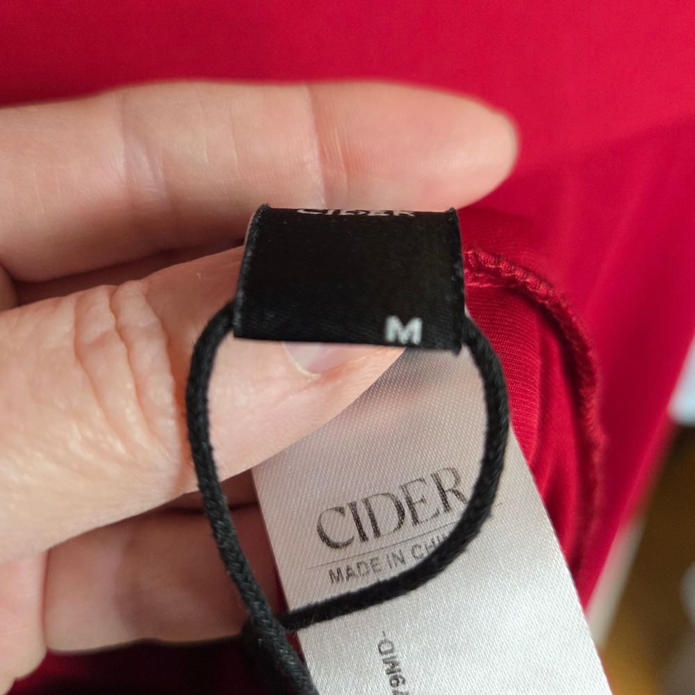 NWOT Cider Wine Red Lace Cut Out Maxi Slip Dress V-Neck Adjustable Straps - Picture 8 of 12